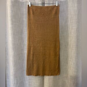 Free People Brown Midi Skirt